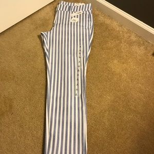 BNWT Okd Navy Striped Pixie Pants- size 4